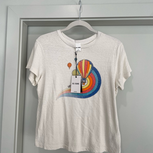 Re/Done Tops - Re/Done Carried Away Tee